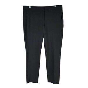Womens Express Black Ankle Dress Pants Polyester Blend Stretch Career Size 12R